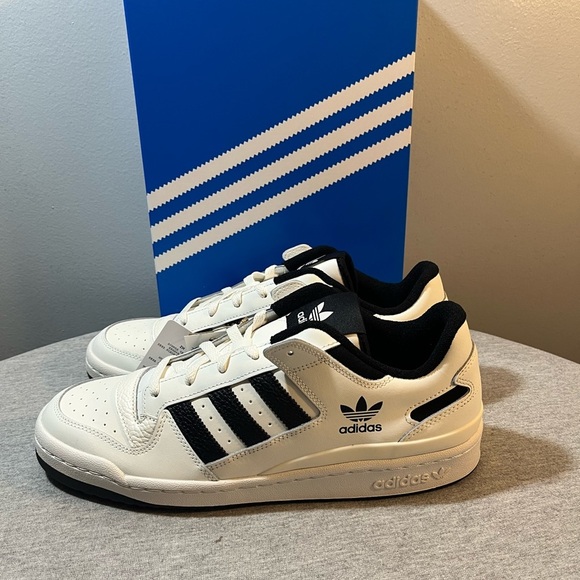 Adidas Originals Forum Low CL White/Black Men's Shoe Size 12 IH7830​ - Picture 4 of 11
